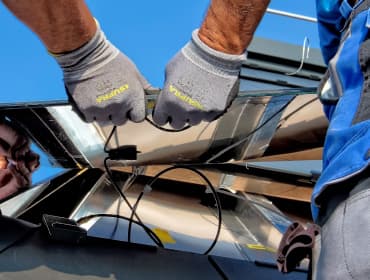 WeDo Electrical technician at work in Christchurch